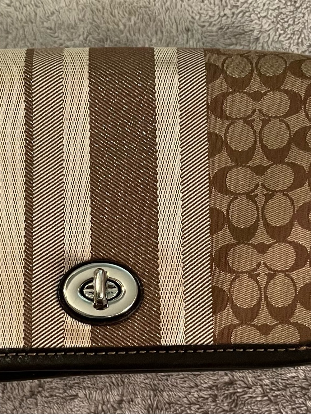 Coach Legacy Signature Stripe Penny
